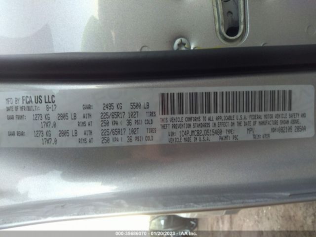 1C4PJMCB2JD515480 Jeep Cherokee Latitude