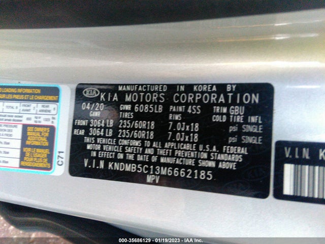 2021 Kia Sedona, VIN: KNDMB5C13M6662185