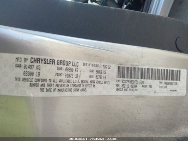 3C3CFFAR3DT511730 Fiat 500