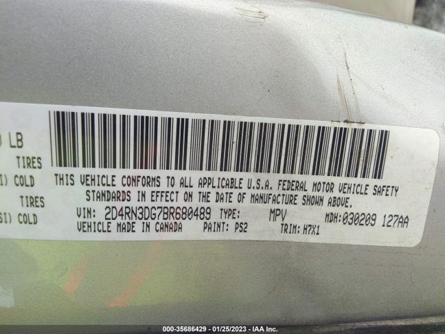 Dodge Grand Caravan Mainstreet 2011 2D4RN3DG7BR680489 Image 10
