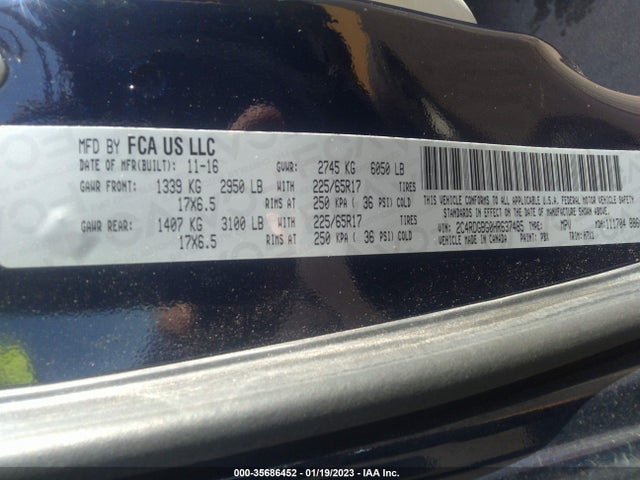 Dodge Grand Caravan Se 2017 2C4RDGBG0HR637485 Image 10