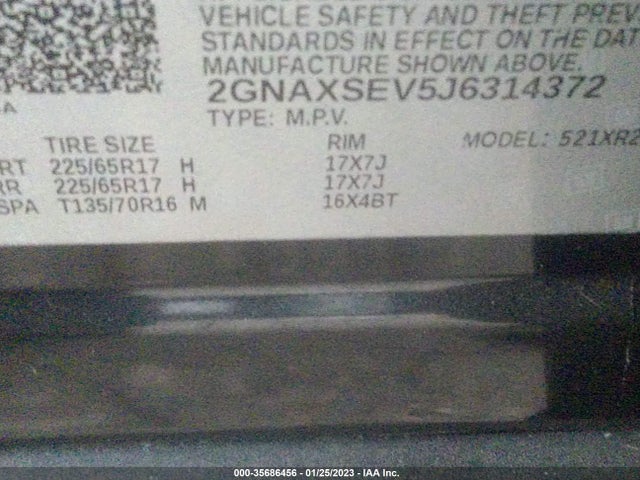 Chevrolet EQUINOX LT 2018 2GNAXSEV5J6314372 Image 10