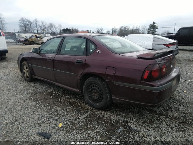 2003 CHEVROLET IMPALA LS VIN: 2G1WH52K539236435
