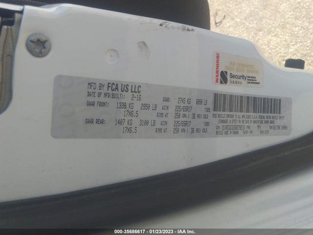 2016 Dodge Grand Caravan, VIN: 2C4RDGCG3GR279215