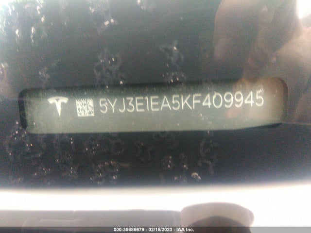 Tesla Model 3 Range 2019 5YJ3E1EA5KF409945 Image 10