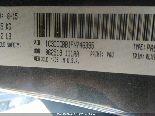 Chrysler 200 S 2015 1C3CCCBB1FN746395 Image 9