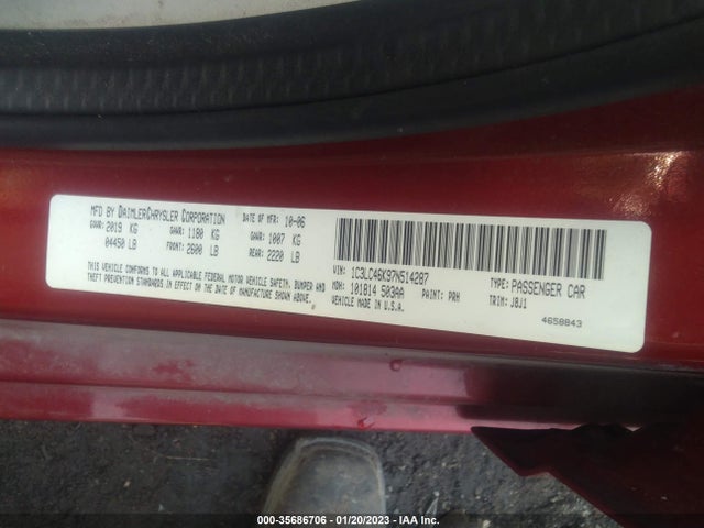 Chrysler SEBRING SDN 2007 1C3LC46K97N514287 Image 11