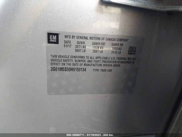 2G61M5S30H9159134 Cadillac XTS LUXURY