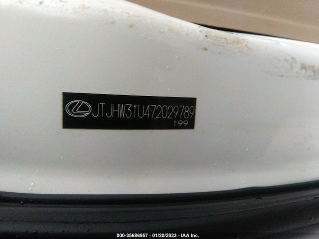 JTJHW31U472029789 Lexus RX 400H