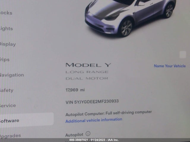 Tesla Model Y 2021 5YJYGDEE2MF230933 Image 9