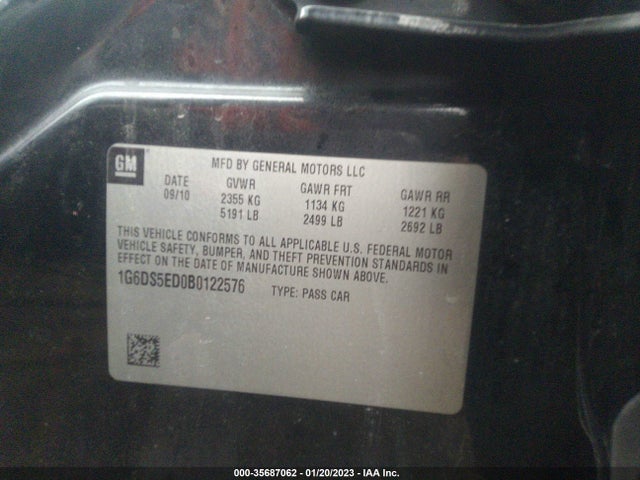 Cadillac Cts Sedan Premium 2011 1G6DS5ED0B0122576 Image 9