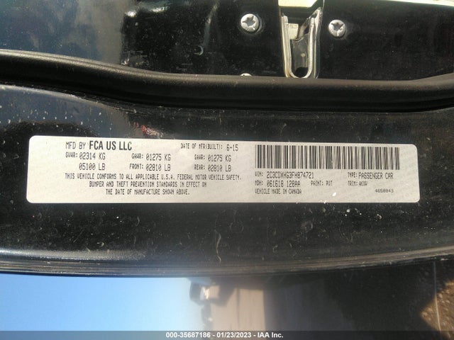 Dodge Charger Sxt 2015 2C3CDXHG3FH874721 Image 9