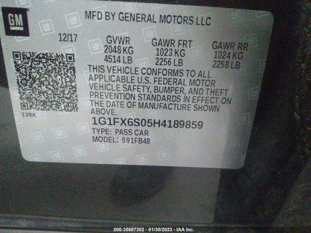 Chevrolet Bolt Ev Premier 2017 1G1FX6S05H4189859 Image 11
