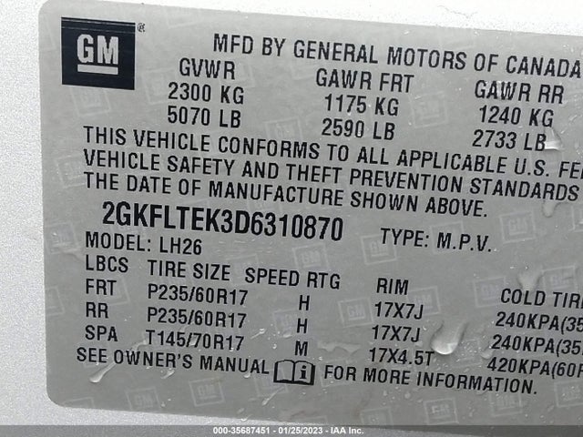 GMC Terrain Sle 2013 2GKFLTEK3D6310870 Image 10