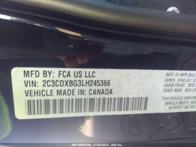2C3CDXBG3LH245366 Dodge Charger Sxt