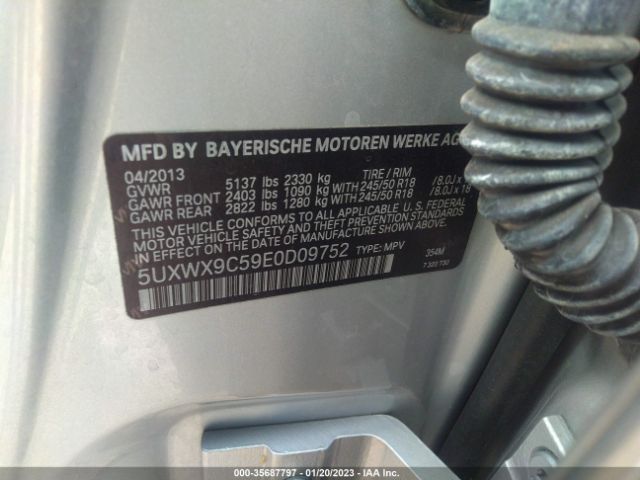 5UXWX9C59E0D09752 BMW X3 Xdrive28i