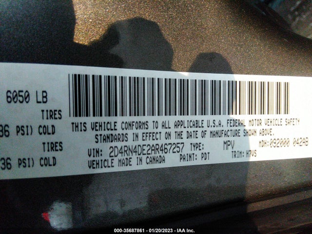 Dodge Grand Caravan 2010 2D4RN4DE2AR467257 Image 10