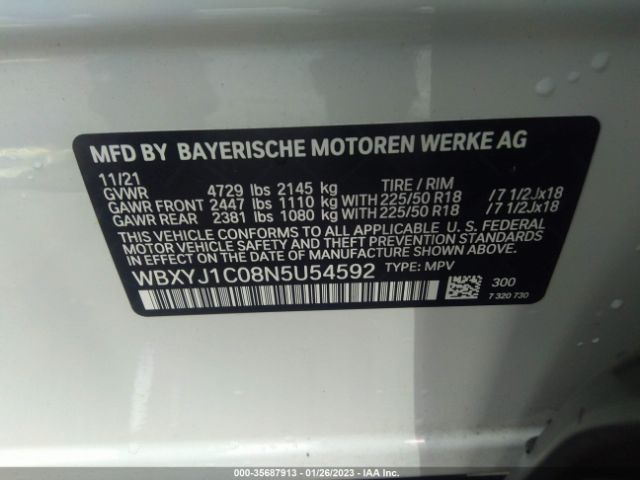 WBXYJ1C08N5U54592 BMW X2 Xdrive28i