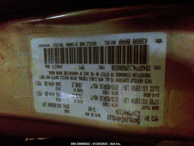 Dodge Grand Caravan Ex 2002 2B4GP74L12R680536 Image 10