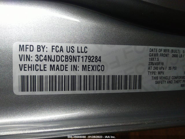 2022 Jeep Compass, VIN: 3C4NJDCB9NT179284