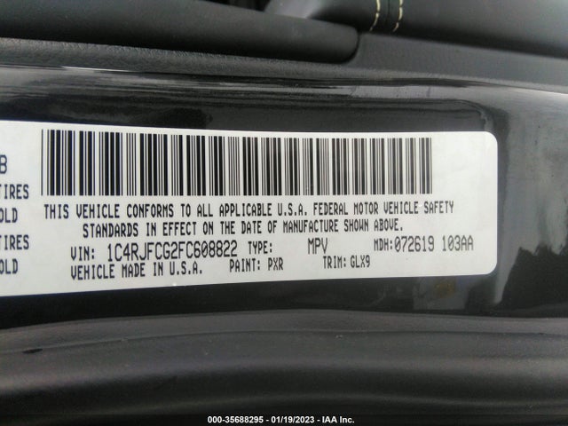 2015 Jeep Grand Cherokee, VIN: 1C4RJFCG2FC608822