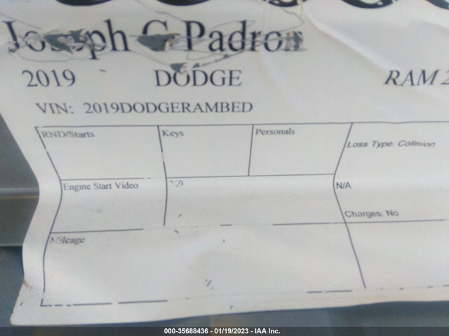 Dodge RAM 2500 2019 2019DODGERAMBED Image 11