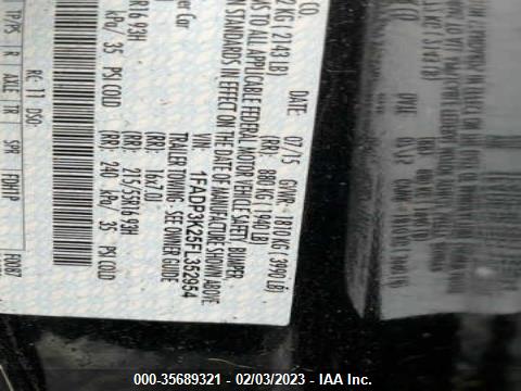 Ford FOCUS SE 2015 1FADP3K25FL352954 Image 9