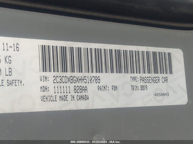 Dodge Charger Se 2017 2C3CDXBGXHH510789 Image 11