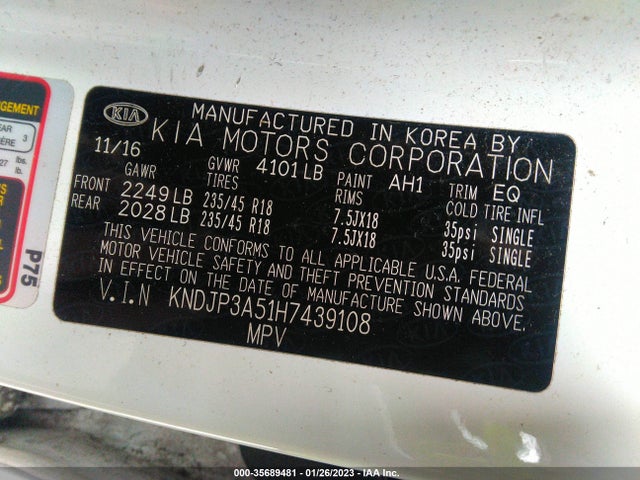 2017 Kia Soul, VIN: KNDJP3A51H7439108