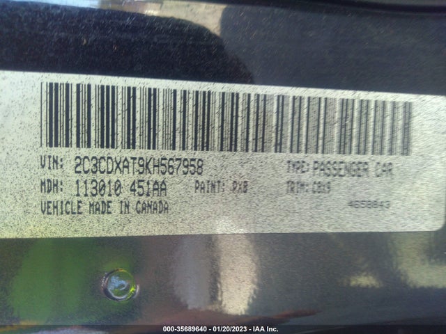 Dodge Charger Police 2019 2C3CDXAT9KH567958 Image 9