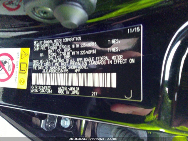 Lexus NX 300H 2016 JTJBJRBZ0G2034196 Image 10