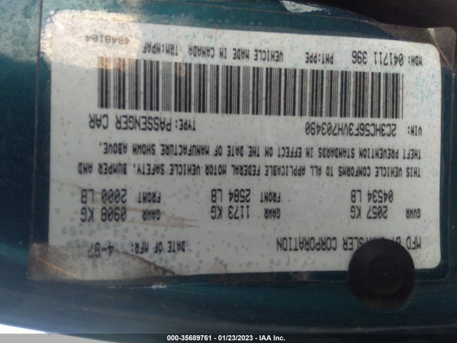 2C3HC56F3VH703490 Chrysler LHS