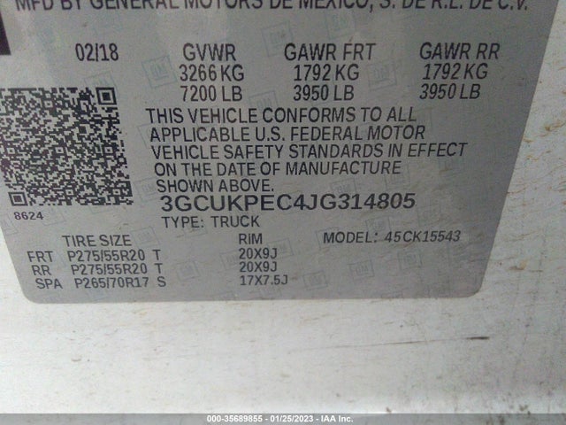 Chevrolet Silverado 1500 Custom 2018 3GCUKPEC4JG314805 Image 9