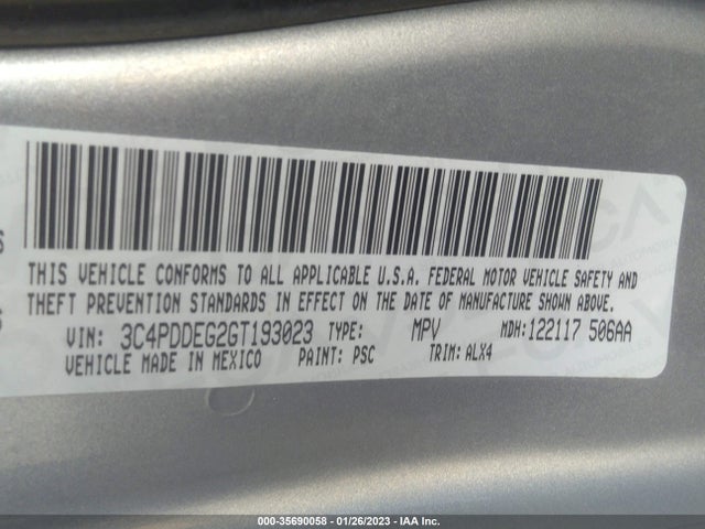 Dodge Journey R/t 2016 3C4PDDEG2GT193023 Image 10