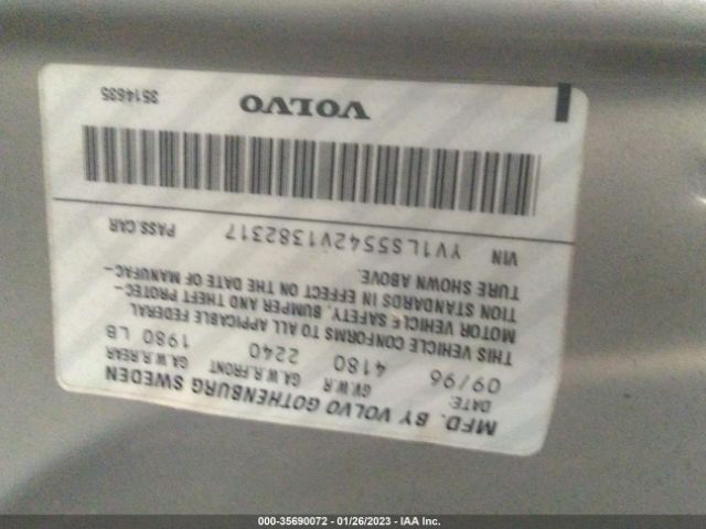 YV1LS5542V1382317 Volvo 850