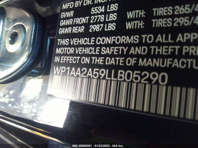 2020 Porsche Macan, VIN: WP1AA2A59LLB05290