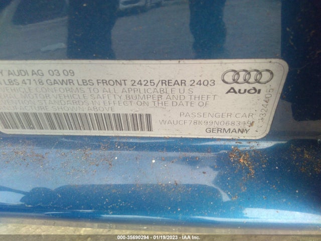 WAUCF78K99N068319 Audi A4 2.0t Prem Plus