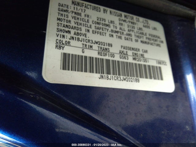 2018 Nissan Qashqai, VIN: JN1BJ1CR3JW202189
