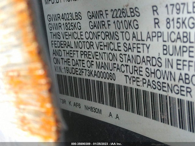 2019 Acura ILX, VIN: 19UDE2F73KA000060