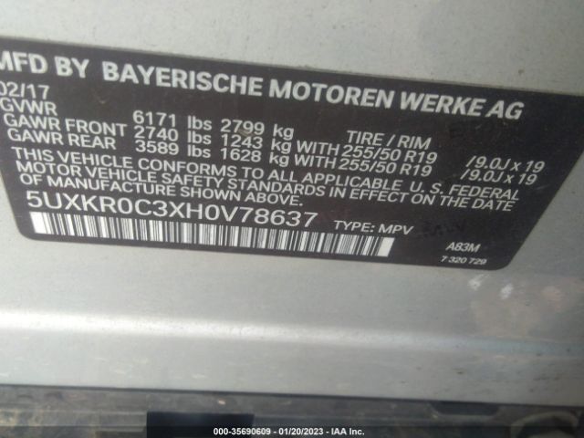 5UXKR0C3XH0V78637 BMW X5 Xdrive35i