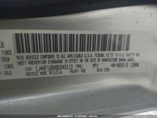 1J4NF1GBXBD243113 Jeep Patriot Sport
