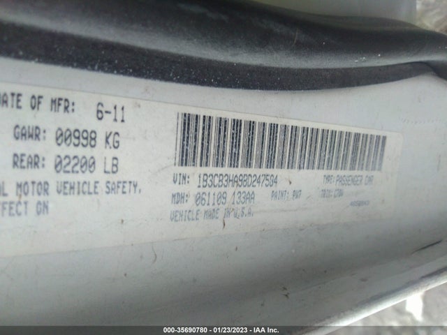 Dodge Caliber Mainstreet 2011 1B3CB3HA9BD247584 Image 10