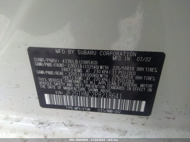 2023 Subaru Crosstrek, VIN: JF2GTHNC2P8218641