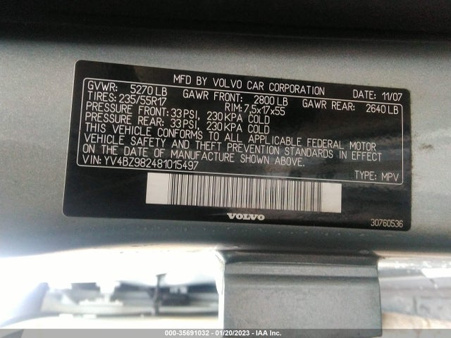 Volvo XC70 2008 YV4BZ982481015497 Image 10