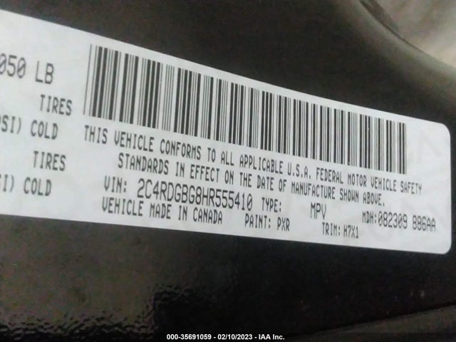Dodge Grand Caravan Se 2017 2C4RDGBG8HR555410 Image 10
