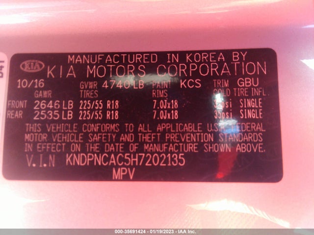 KIA Sportage Ex 2017 KNDPNCAC5H7202135 Image 10