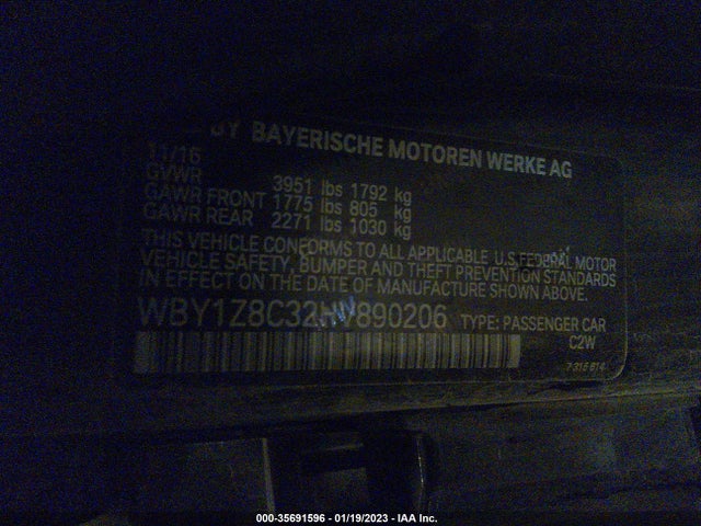 BMW I3 2017 WBY1Z8C32HV890206 Image 10