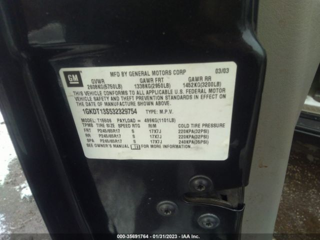 1GKDT13S532329754 GMC Envoy Sle