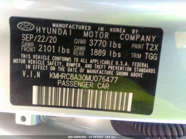 Hyundai Venue Sel 2021 KMHRC8A30MU076477 Image 9