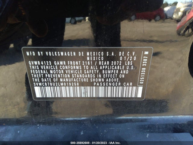 2020 Volkswagen Jetta, VIN: 3VWCB7BU2LM019258